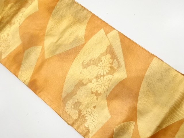 JAPANESE NAGOYA OBI / WOVEN KIKU